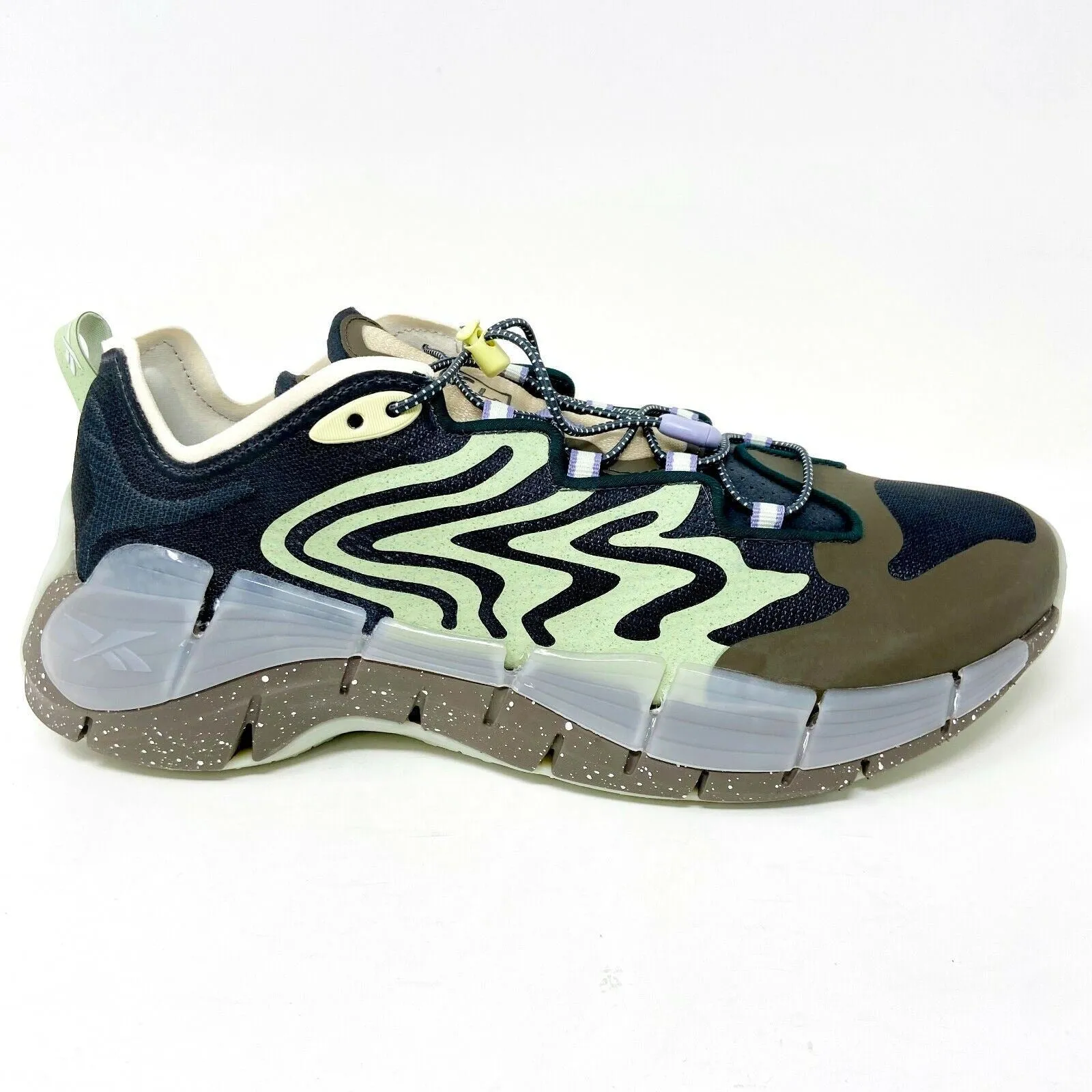Reebok x Brain Dead Zig Kinetica II Green Grey Mens Running Shoes Sneaker S23890 Black Friday Running Shoes