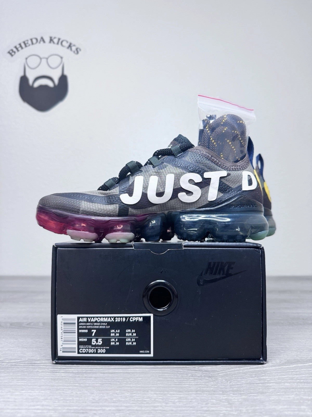 Size 7W (5.5 Men) - Nike Air VaporMax 2019 x Cactus Plant Flea Market CPFM Best Shuttle Badminton Shoes