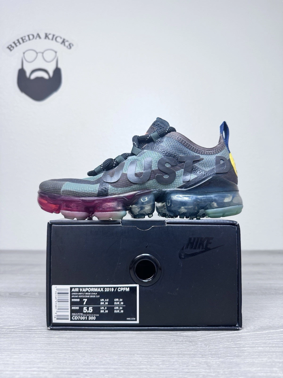 Vse Badminton Size 7W (5.5 Men) - Nike Air VaporMax 2019 x Cactus Plant Flea Market CPFM