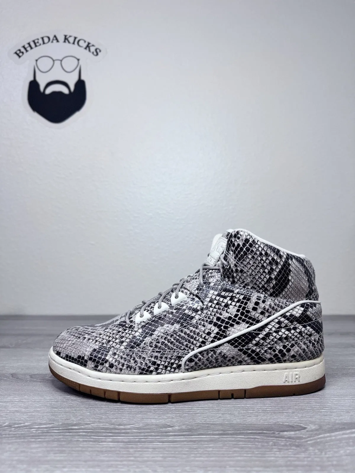 Rick Owens Sneakers Low Size 10 - Nike Air Python Premium Gum (705066-201) Snake Print Sneakers Men