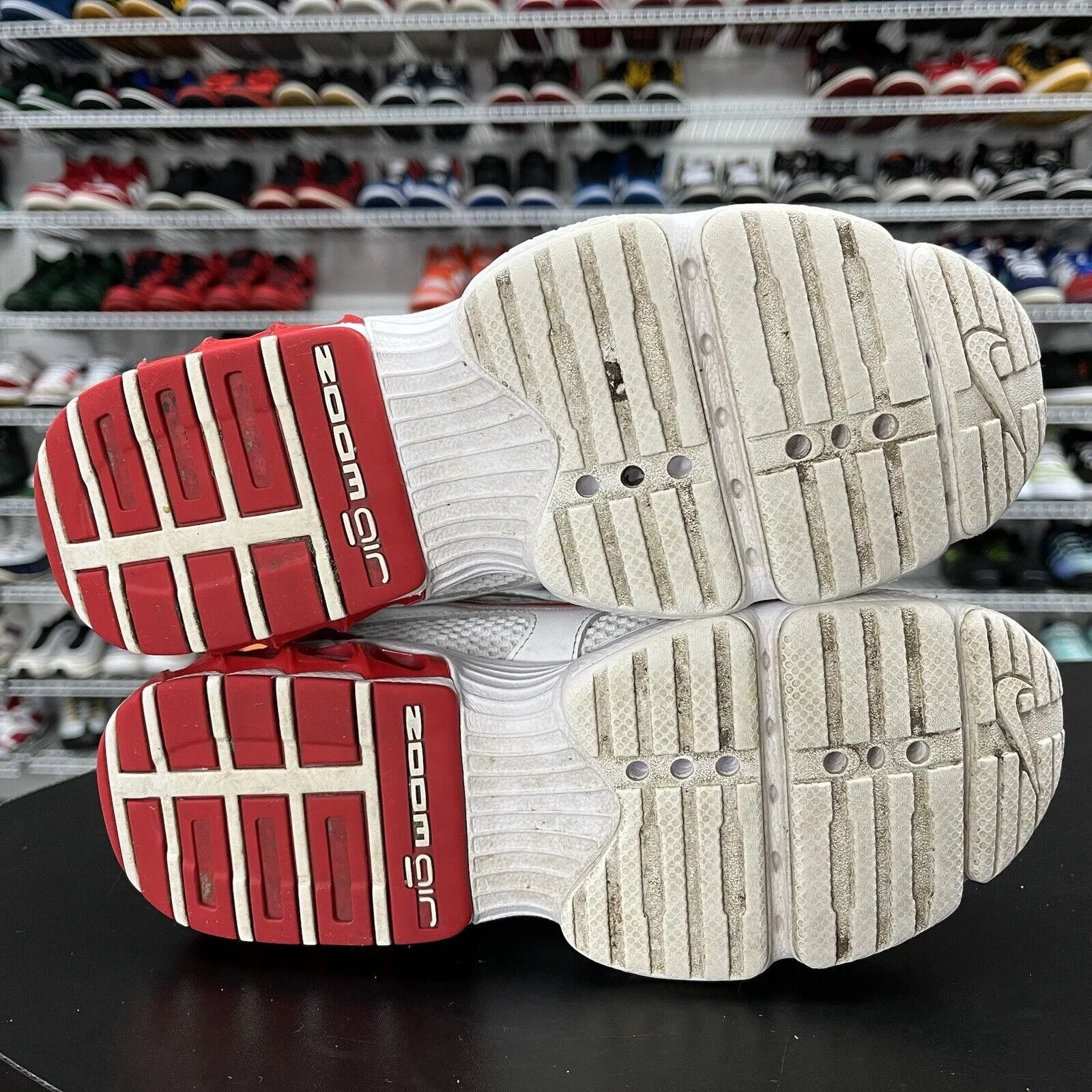 Nike Zoom Air Fire White University Red CW3876-101 Size 7 Vans High Top Sneakers