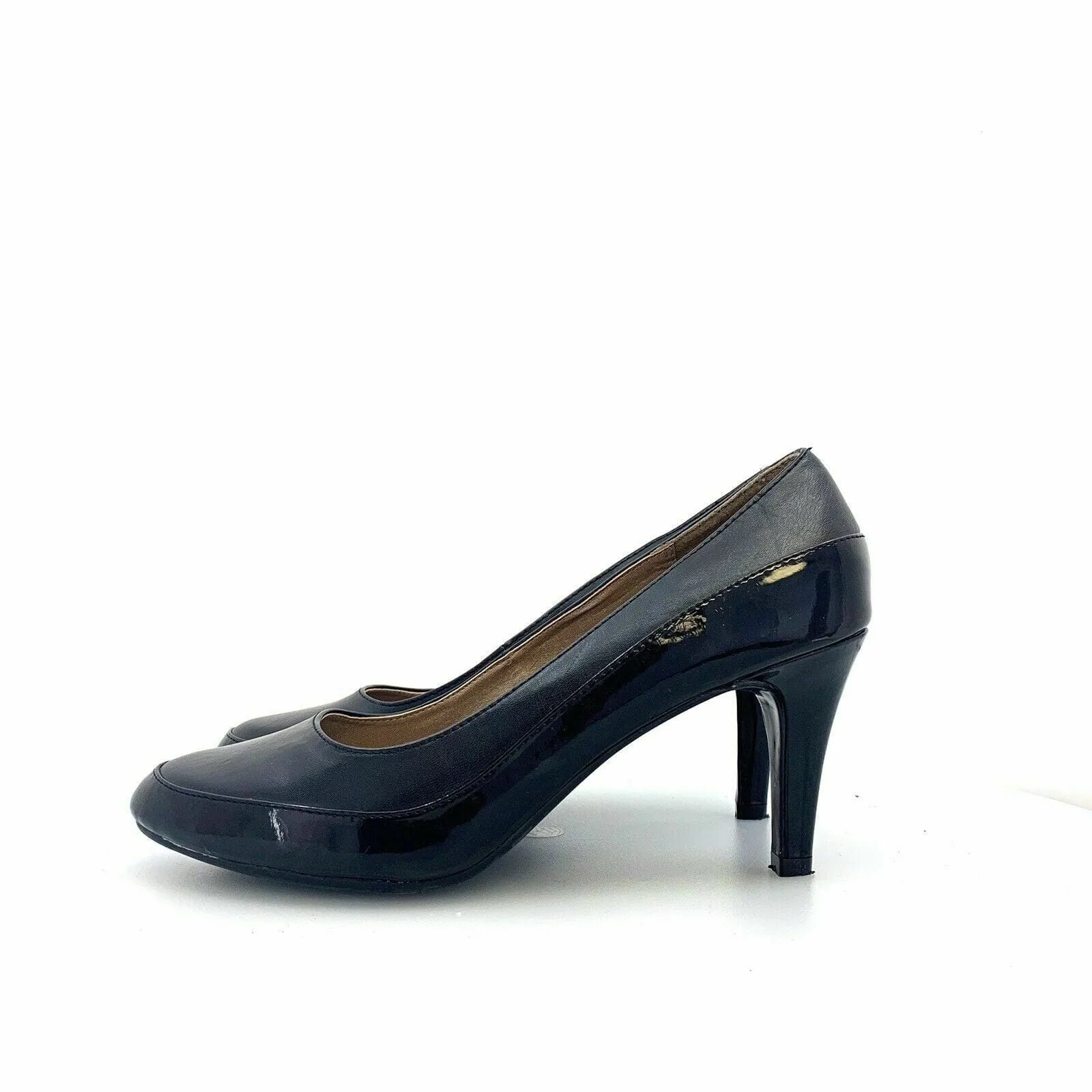 Casual Shoes Types Name Soft Style Shoes by Hush Puppies Womens Leather Pumps Heels, Black - Size 10