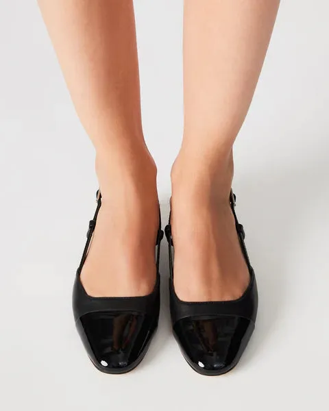 Flat Shoes That Look Like Heels The Belinda Slingback Flat - Black