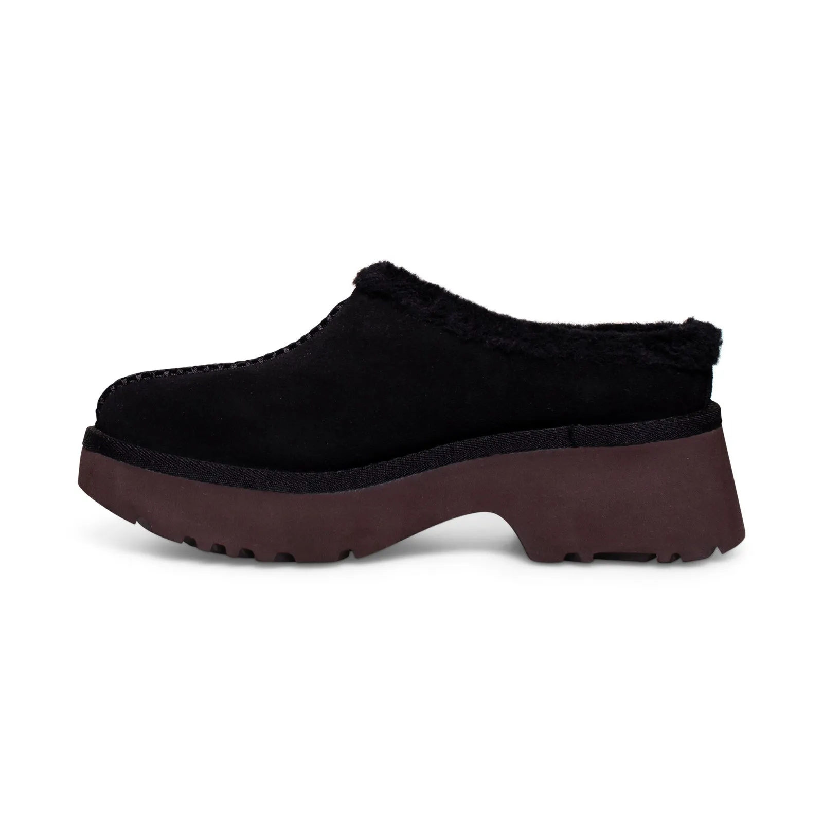 UGG New Heights Cozy Clog Black Shoes - Women's Scuffette Ii Slippers