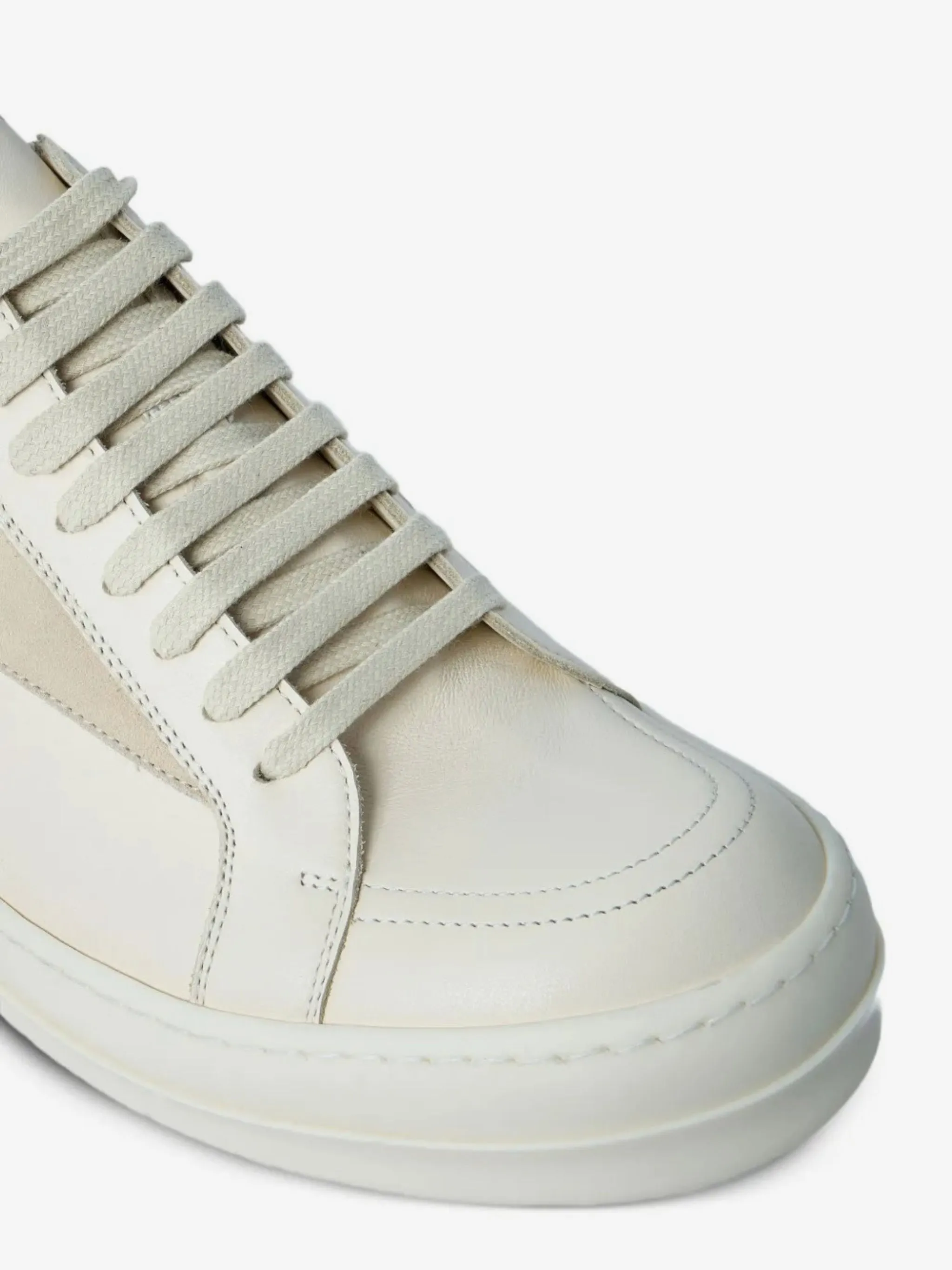 RICK OWENS - Men Leather Vintage Sneakers Comfortable Platform Sneakers