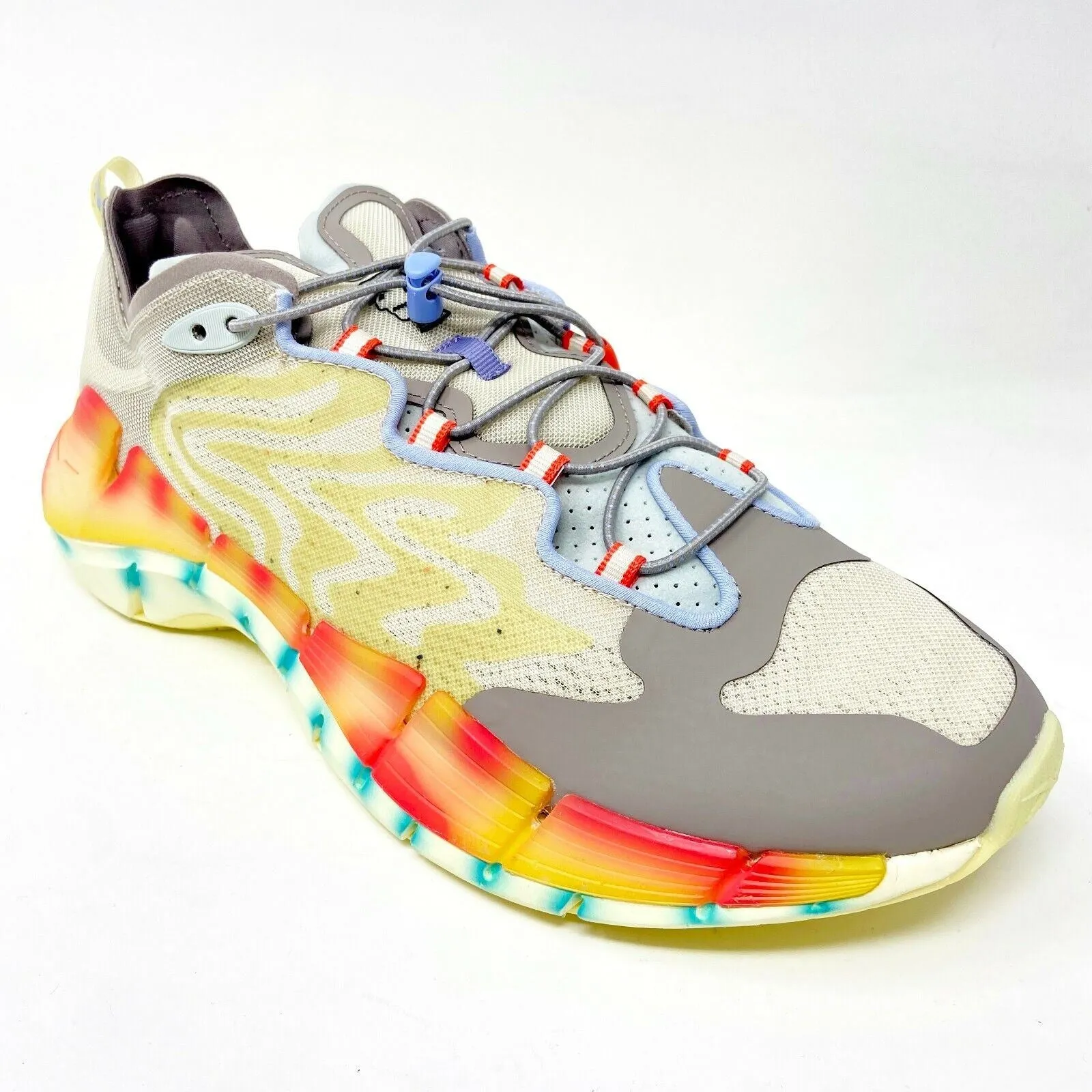 Most Durable Running Shoes Reebok Zig Kinetica II Brain Dead Paper Lemon Glow Mens Running Shoes S23891