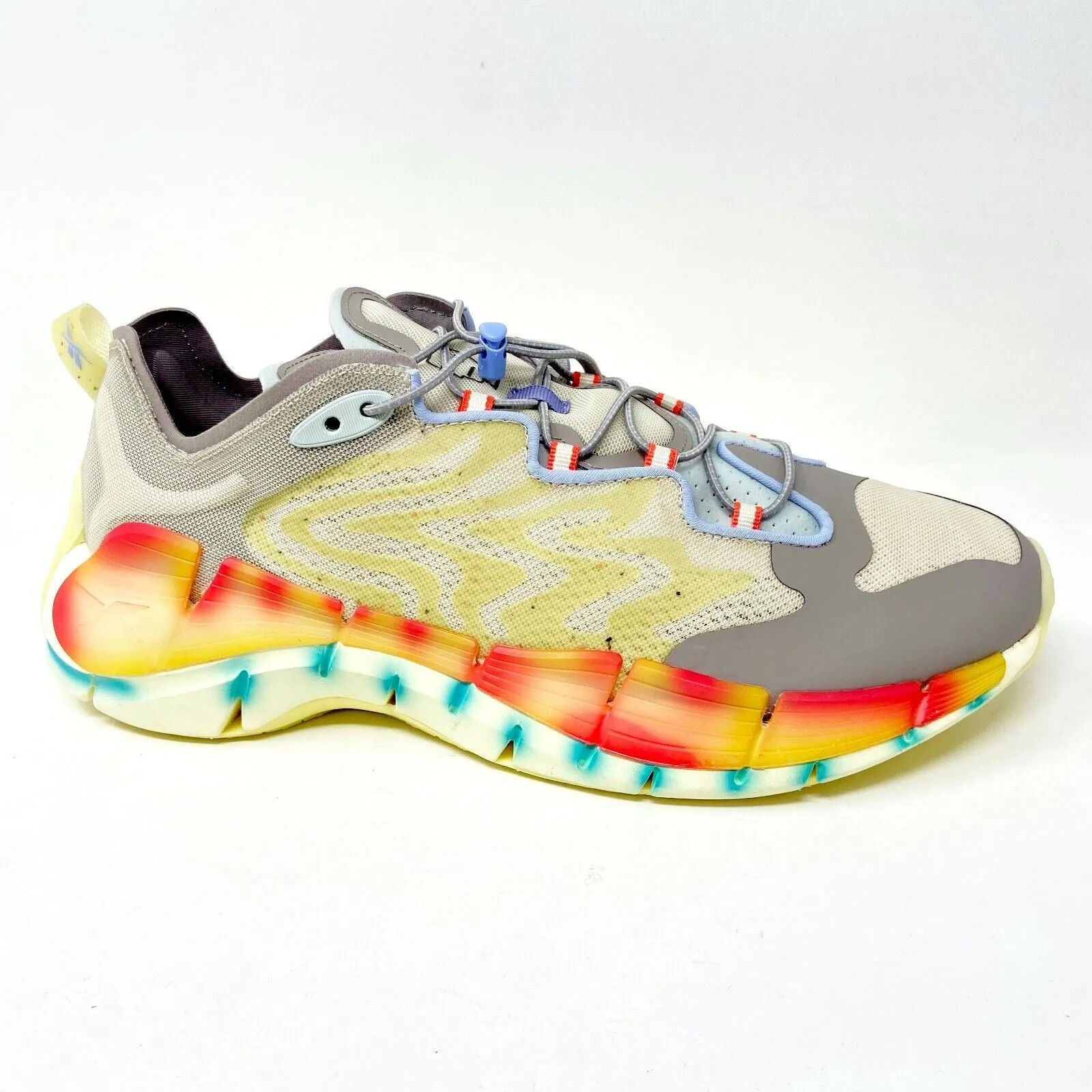 Reebok Zig Kinetica II Brain Dead Paper Lemon Glow Mens Running Shoes S23891 Running Shoes Photos
