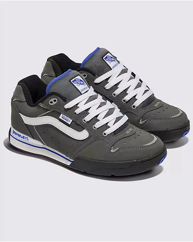 Vans Rowley XLT Skate Shoes-Grey/Blue Skate Chukka Low Shoes