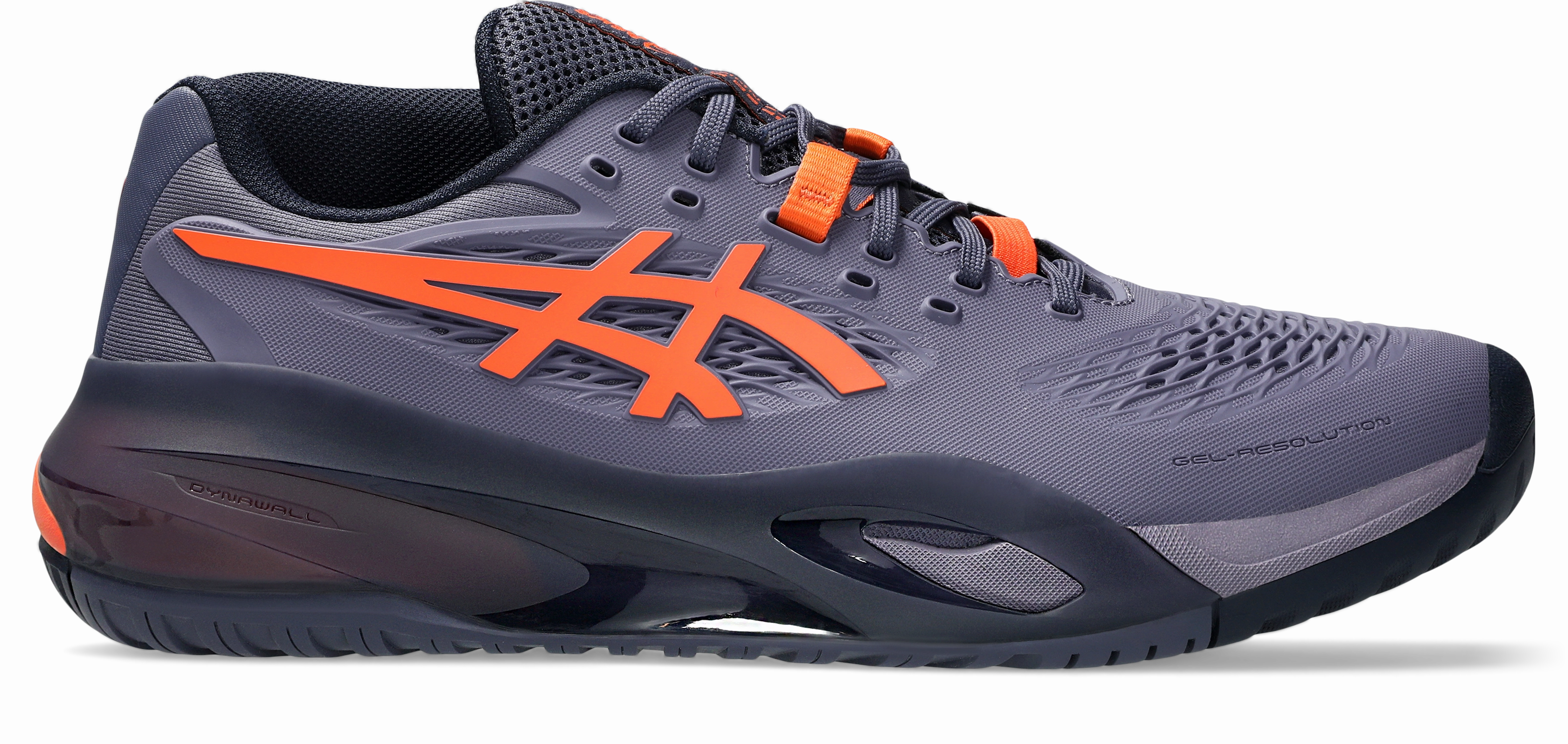 Asics Gel Contend 3 Running Shoe Asics Gel-Resolution X Mens Wide (2E) Greyish Purple/Nova Orange