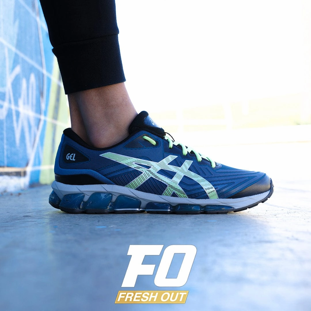 Shoes Asics Gel Lyte Mens Asics Gel-Quantum 360 VII 7 Light Indigo/Lime Green