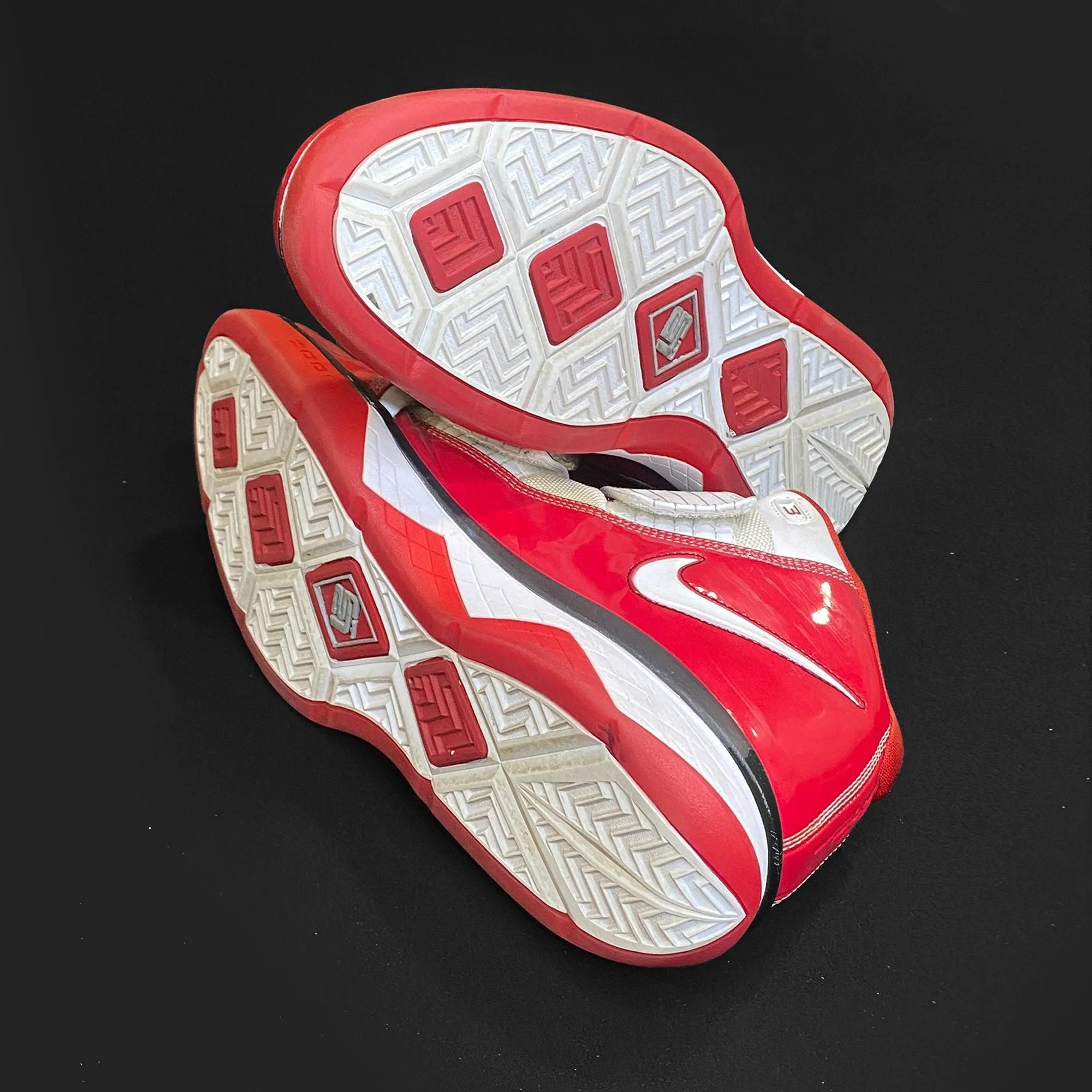 Leather Nursing Sneakers Nike Air Lebron Soldier OSU Ohio State PE Shoes