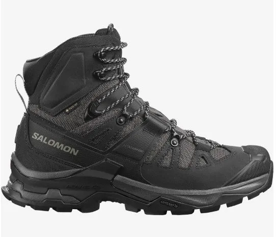 Sawtooth X Low Waterproof Hiking Shoes Salomon Men's QUEST 4 GORE-TEX Hiking Boots For Men, Magnet/Black/Quarry