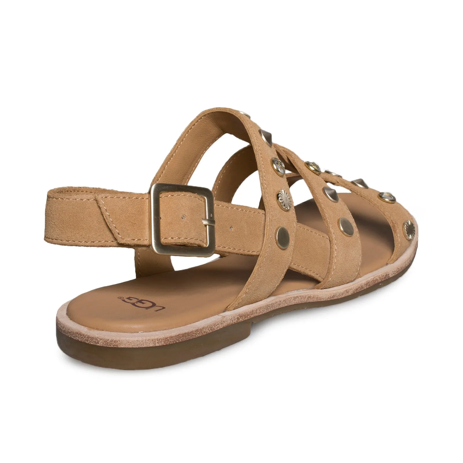 UGG Zariah Studded Bling Latte Sandals - Women's Jelly Fisherman Sandals