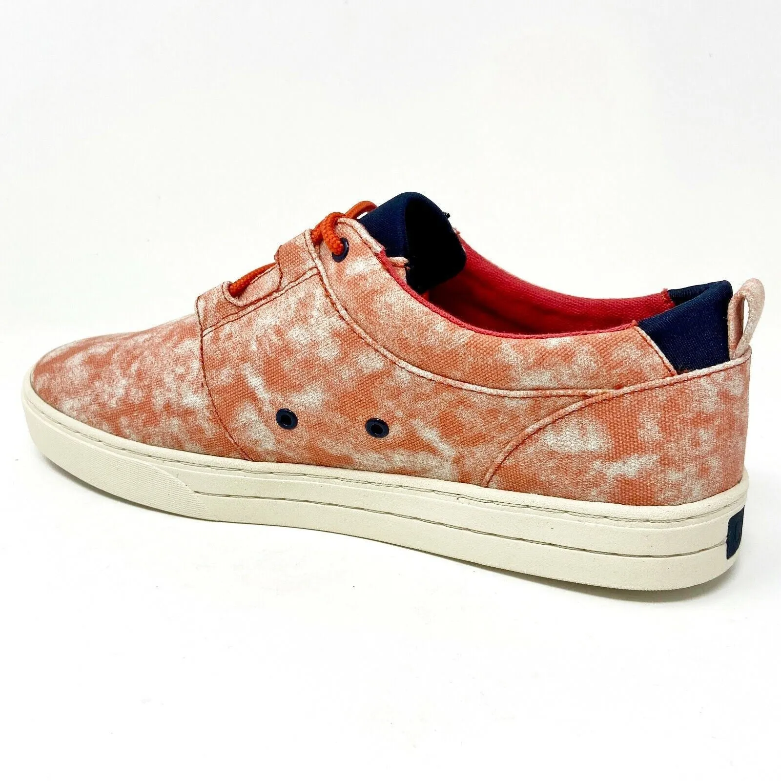 Baseball Casual Shoes Clae Newman Fire Tie Dye Red Canvas Mens Casual Premium Shoes