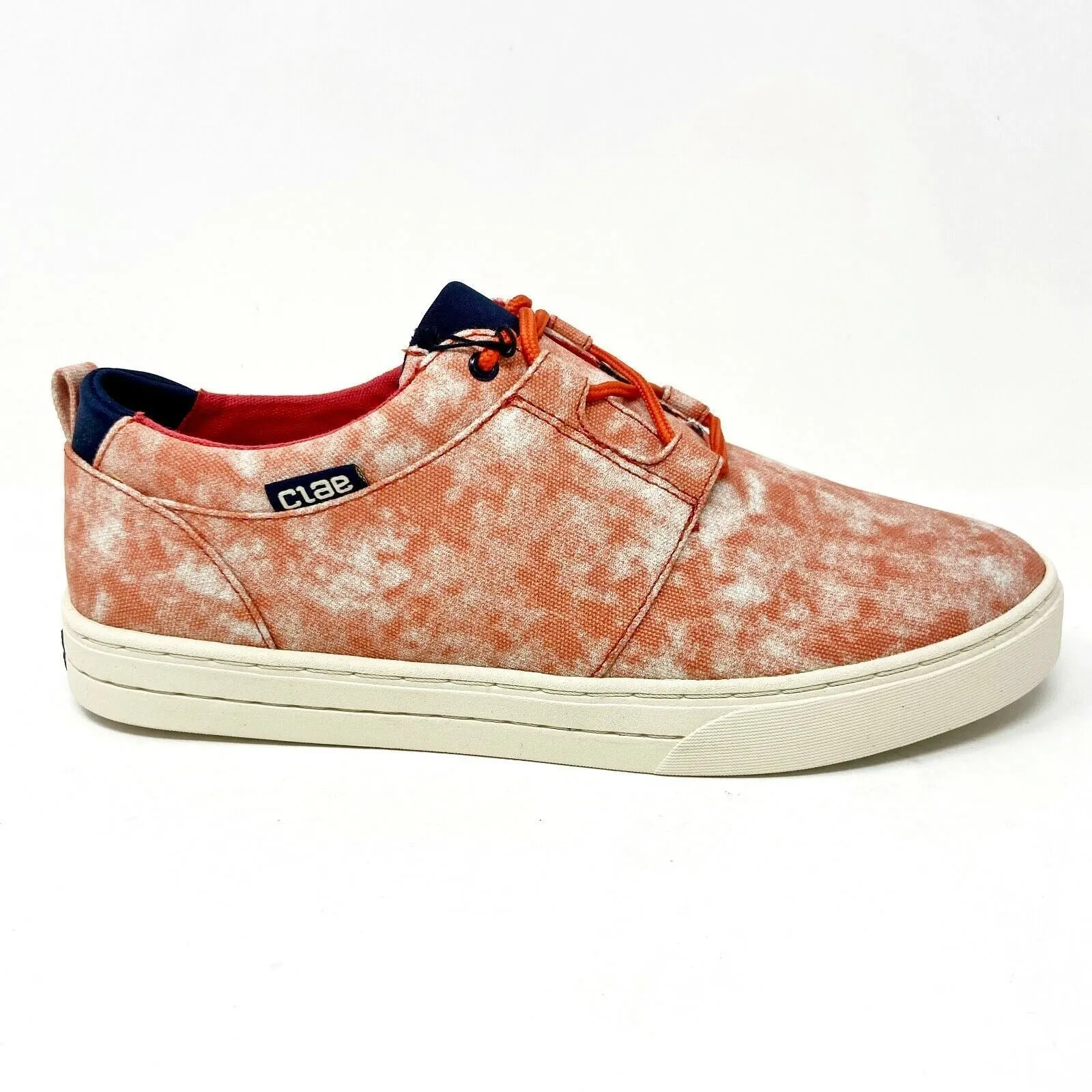 Lacoste Chaymon Casual Shoes Clae Newman Fire Tie Dye Red Canvas Mens Casual Premium Shoes