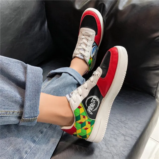 KLYWOO Dropshipping Anime Shoes Sneakers Men Vulcanized Shoes Fashion Hip Hop Sneakers Men High Top Casual Shoes Streetwear