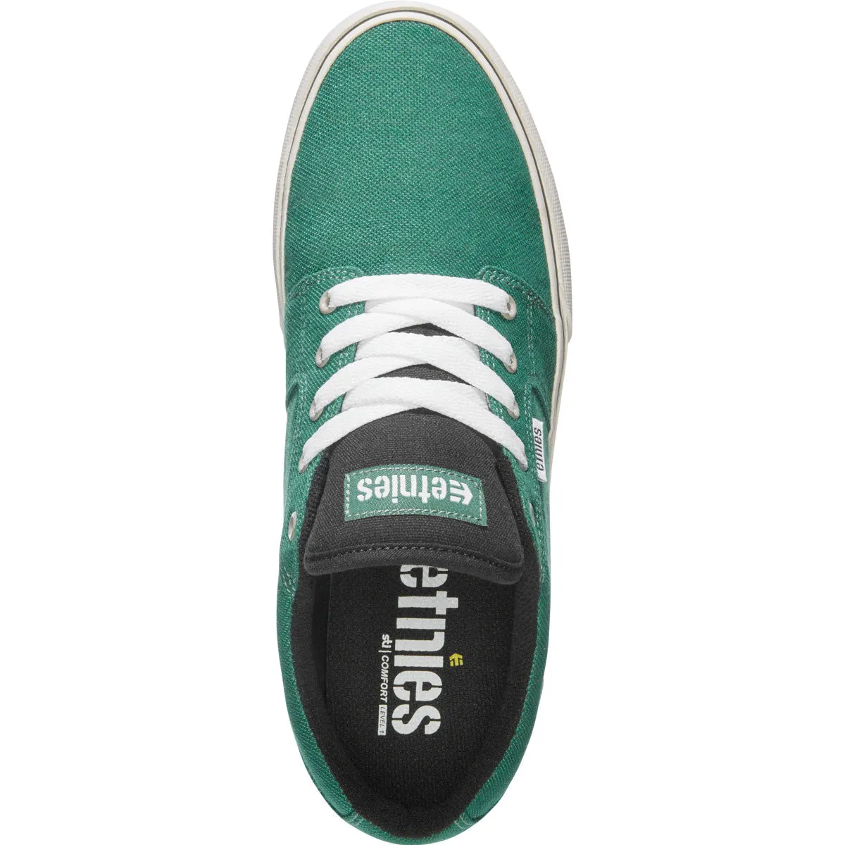 Etnies Skateboard Shoes Barge LS Green/Black/White Cup Sole Skate Shoes