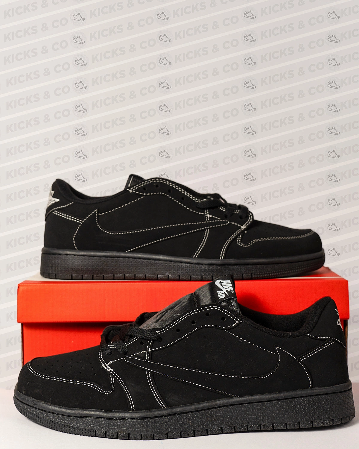 Nike Travis Scott x Air Jordan 1 Low Black Phantom Nike Air Force Ones Shoes