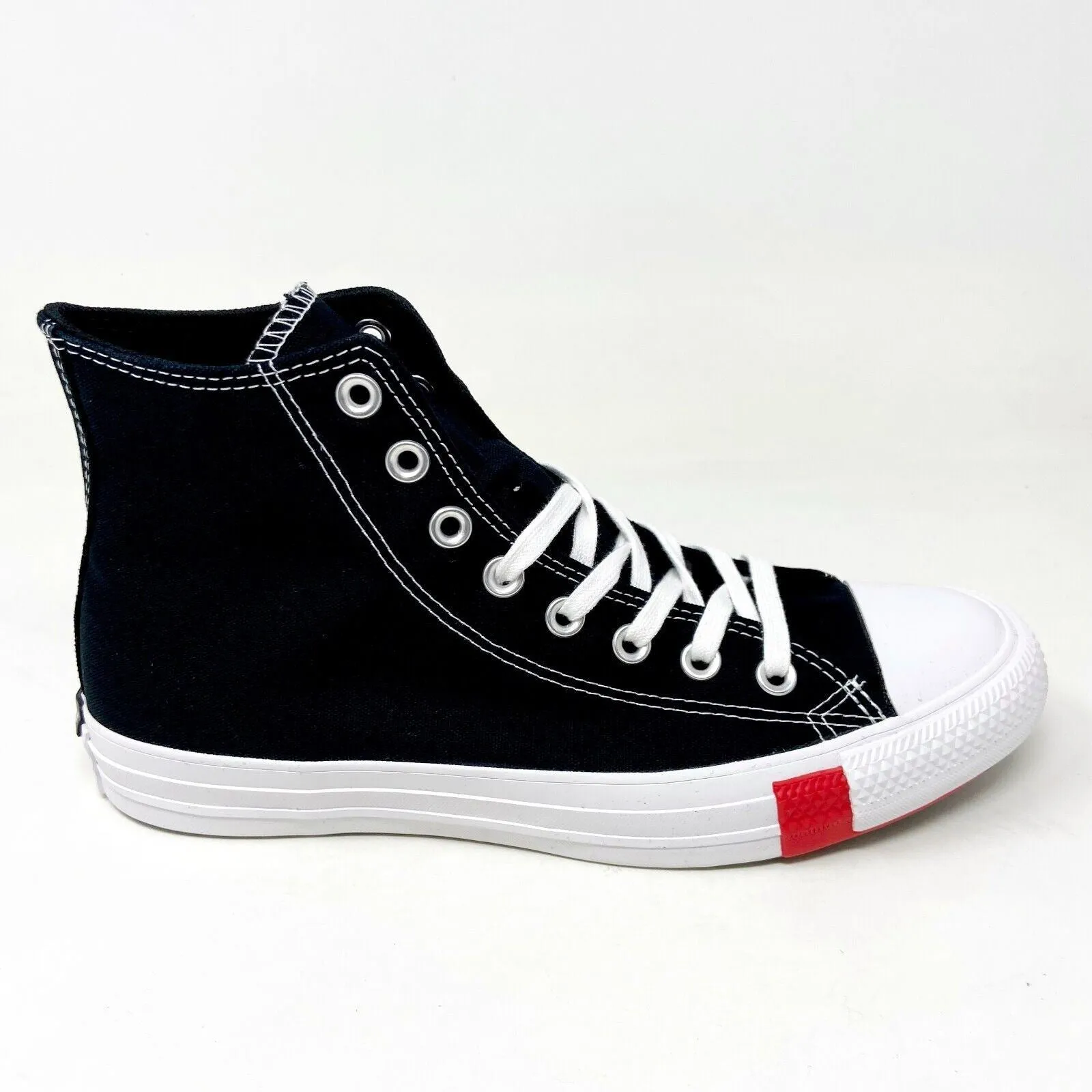 Converse CTAS Hi Logo Play Black University Red Mens Casual Shoes 166734C Most Stylish Casual Shoes