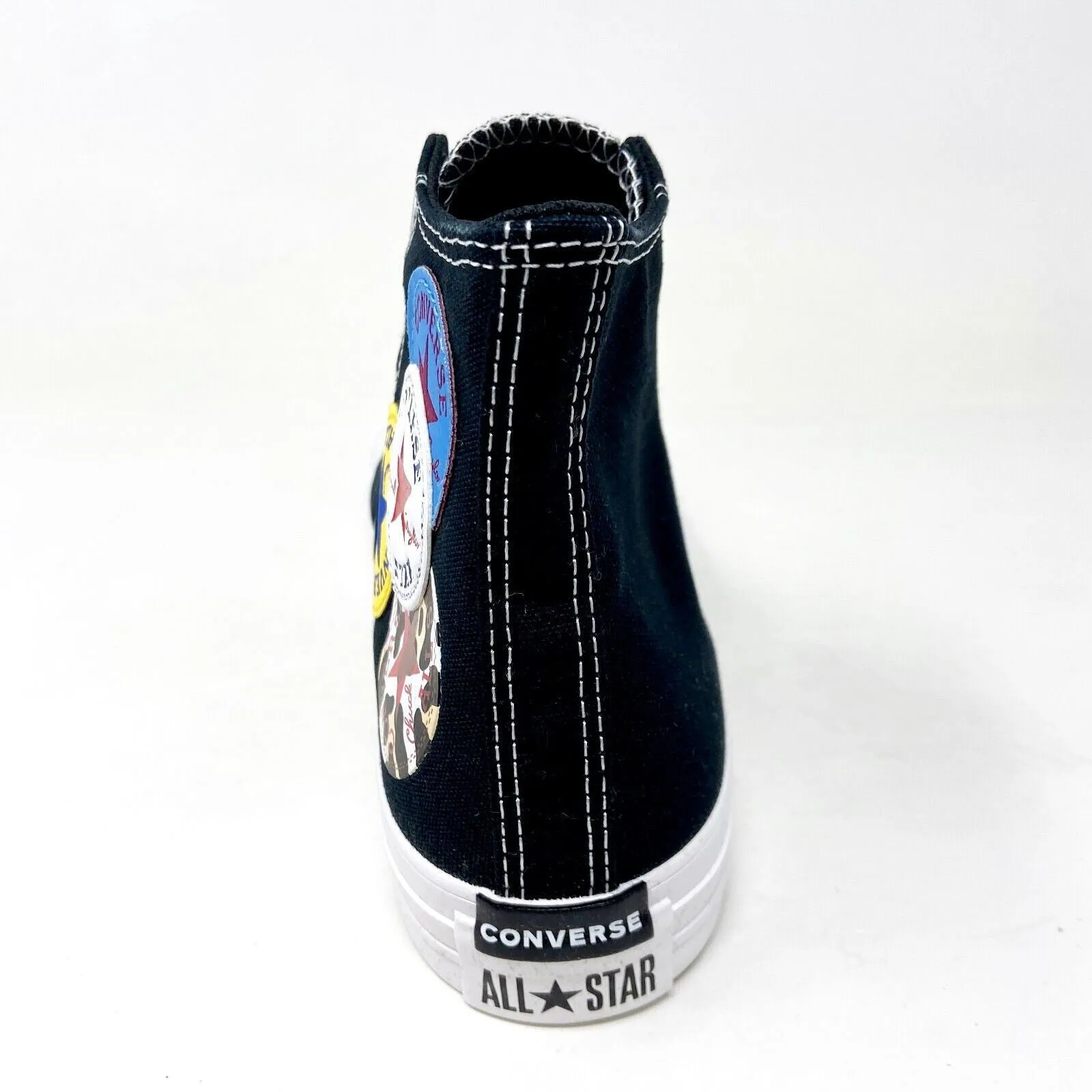 Converse CTAS Hi Logo Play Black University Red Mens Casual Shoes 166734C Shoes Casual Sneakers