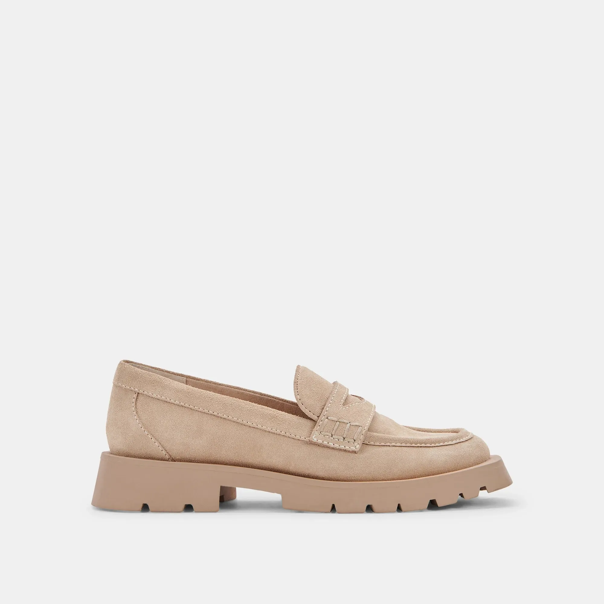 The Elias Flats Loafer by Dolce Vita - Dune Suede Best Casual Shoes Flat Feet