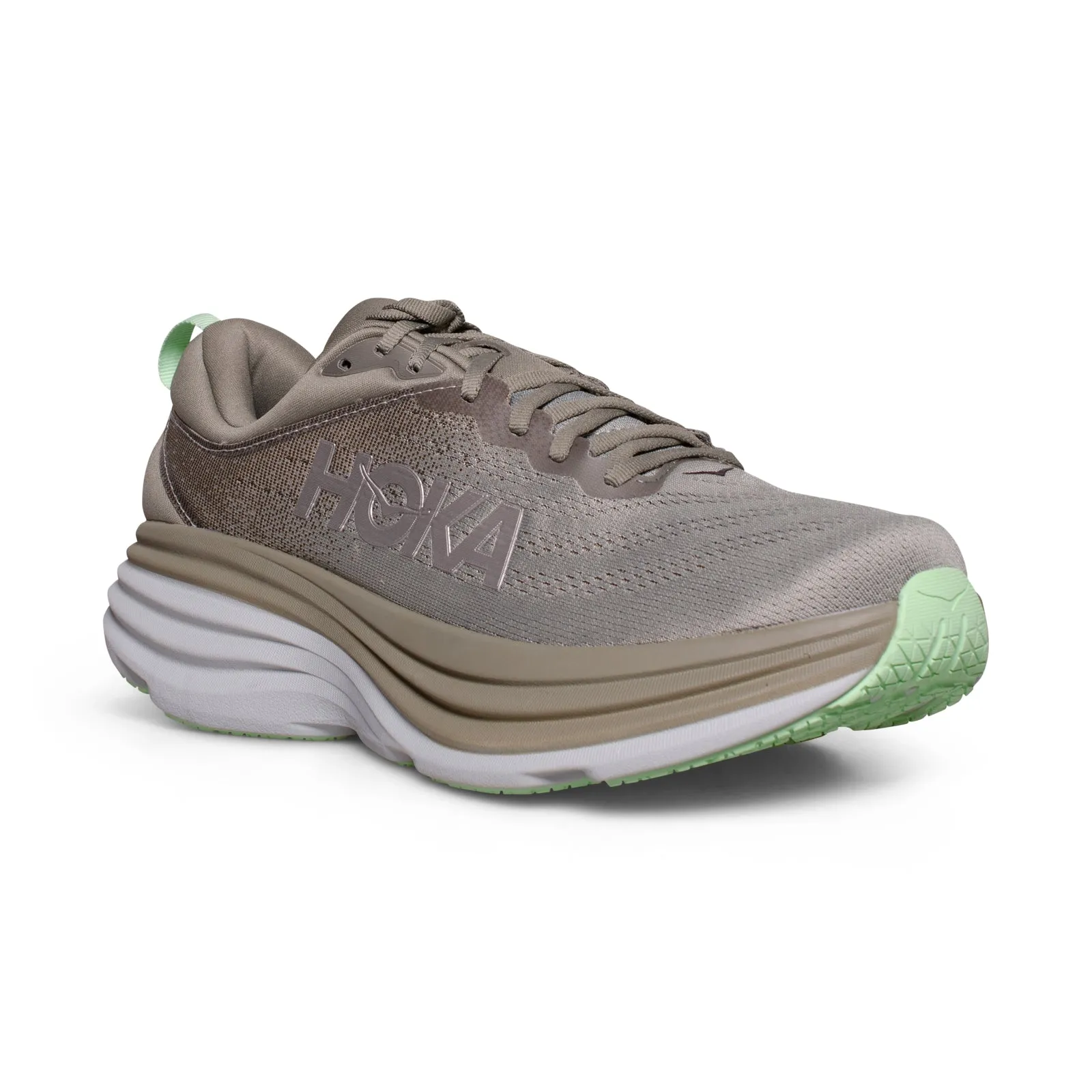 Hoka Bondi 8 Olive Haze / Mercury Running Shoes - Men's Forefoot Strike Running Shoes