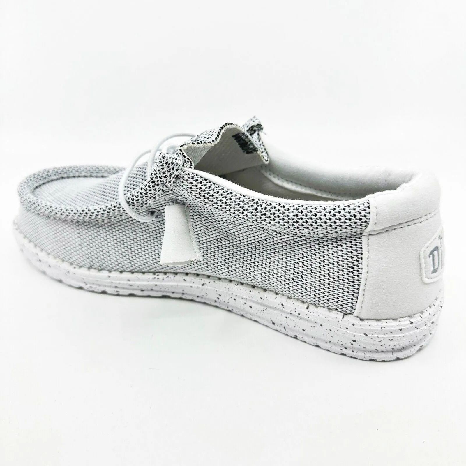Vintage Casual Shoes Hey Dude Wally Sox Stone White Mens Comfort Casual Shoes