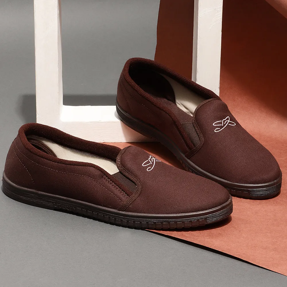 Zoom 2k Casual Shoes Gliders Casual Slip on Brown Moccasins Shoes For Men JOGGING-E By Liberty