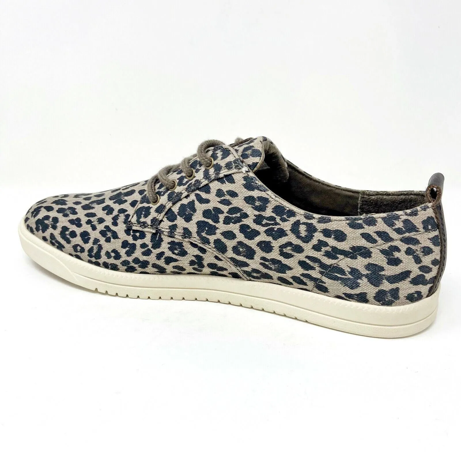 Casual Nagra Shoes Clae Ellington Textile Umber Leopard Print Canvas Mens Casual Shoes Sneakers