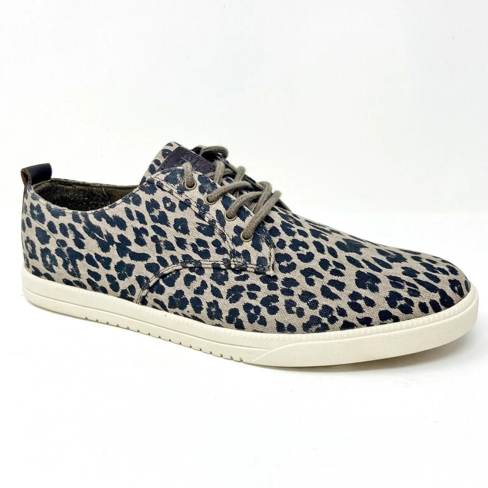 Business Casual Shoes Winter Clae Ellington Textile Umber Leopard Print Canvas Mens Casual Shoes Sneakers