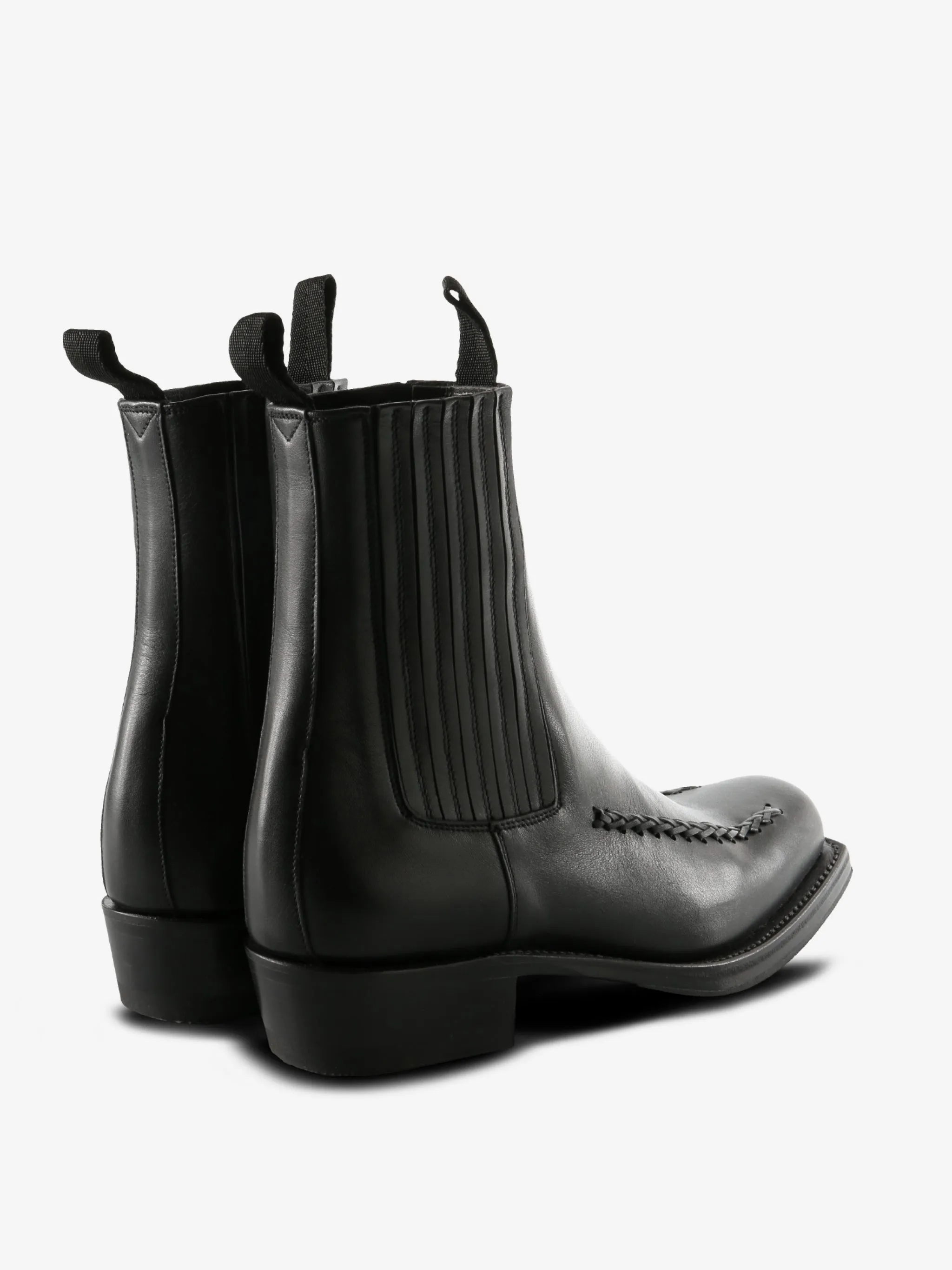 HEREU - Women Square-Toe Chelsea Boots Muck Snake Boots