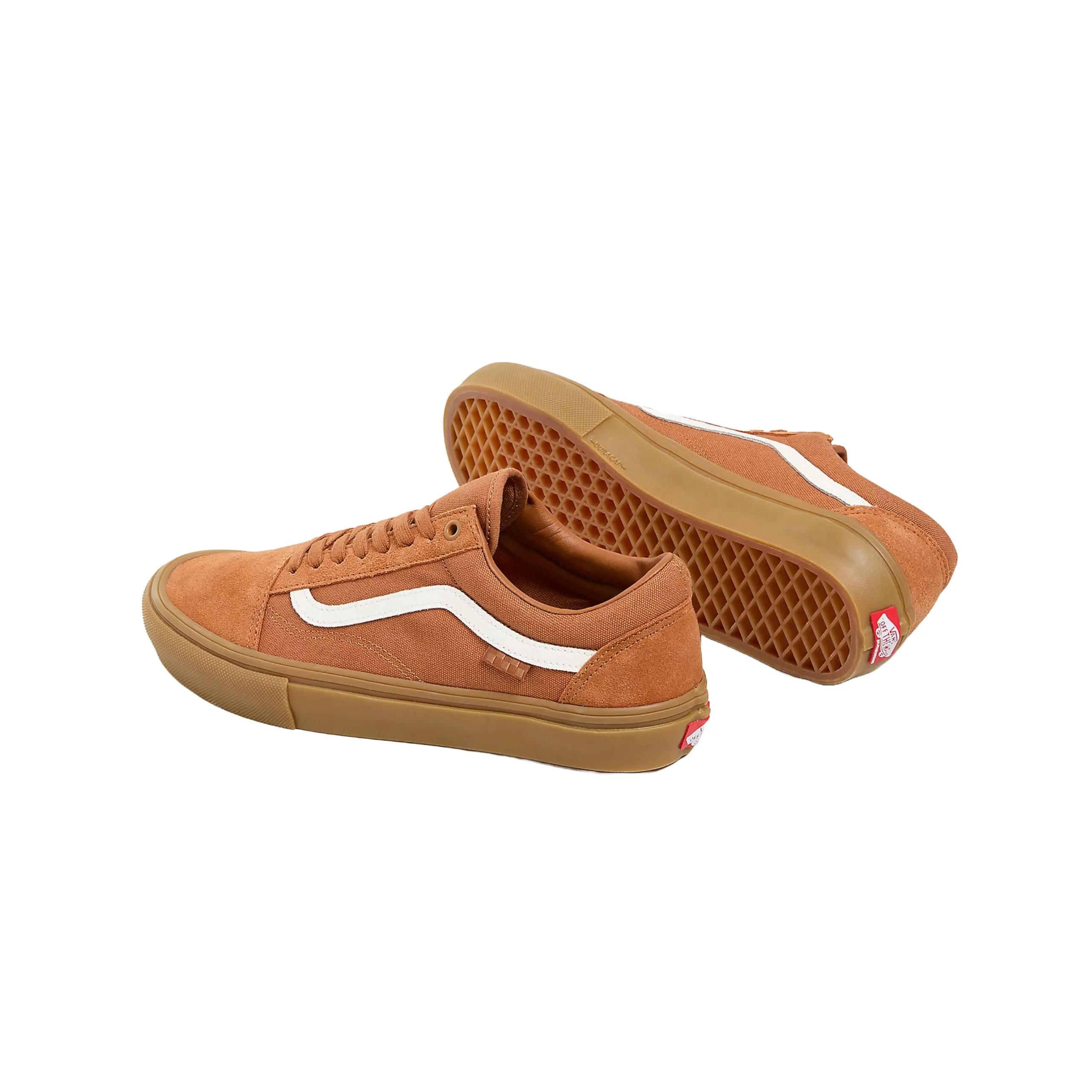 Vans Skate Old Skool Shoes - Brown / Gum Best Low Profile Skate