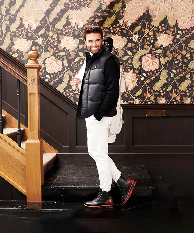 Wide Golf Shoe MEN'S Golf Shoes Delago - Black