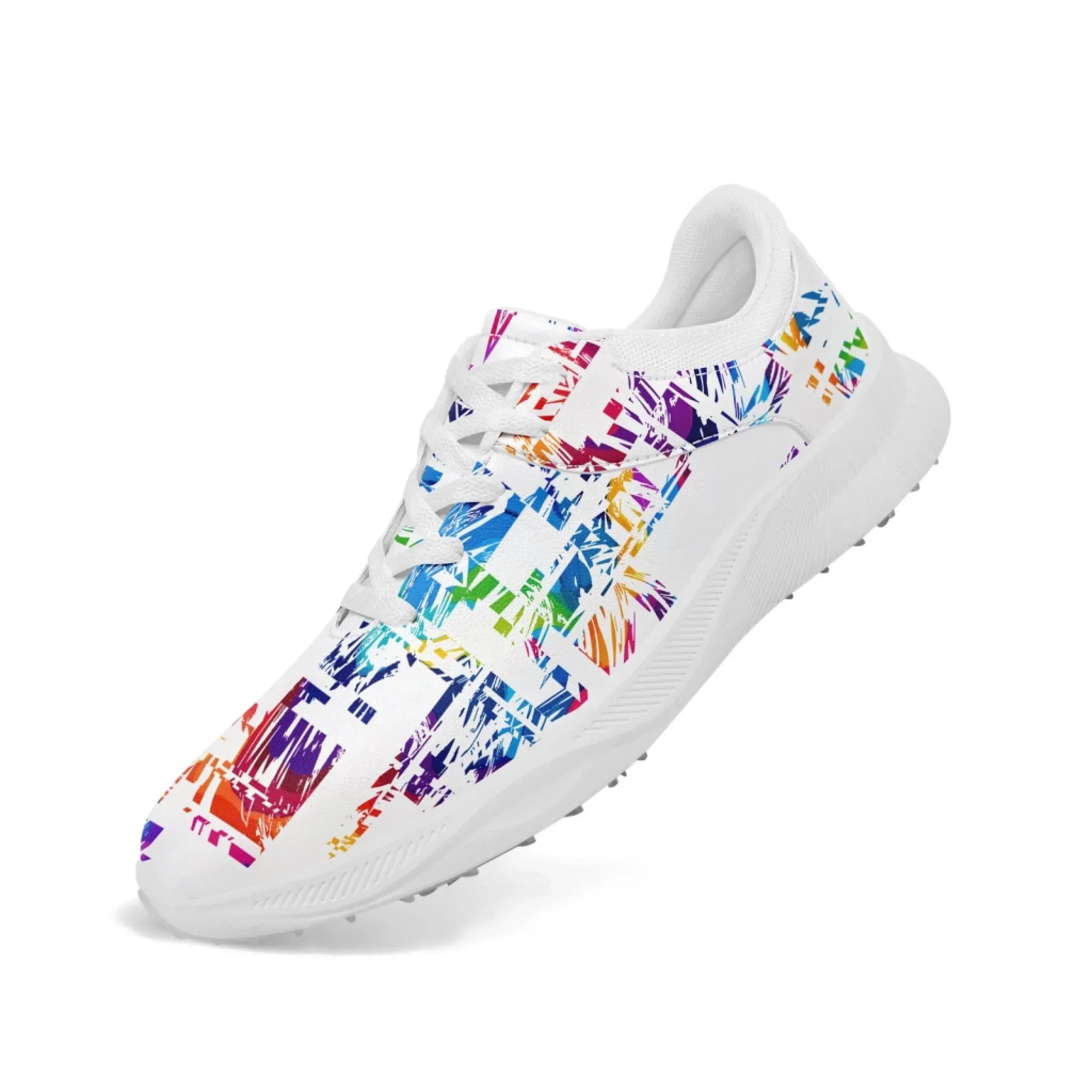 Personalized Graffiti Golf Shoes, Lightweight Breathable Street Style, Golf Enthusiasts Shoes