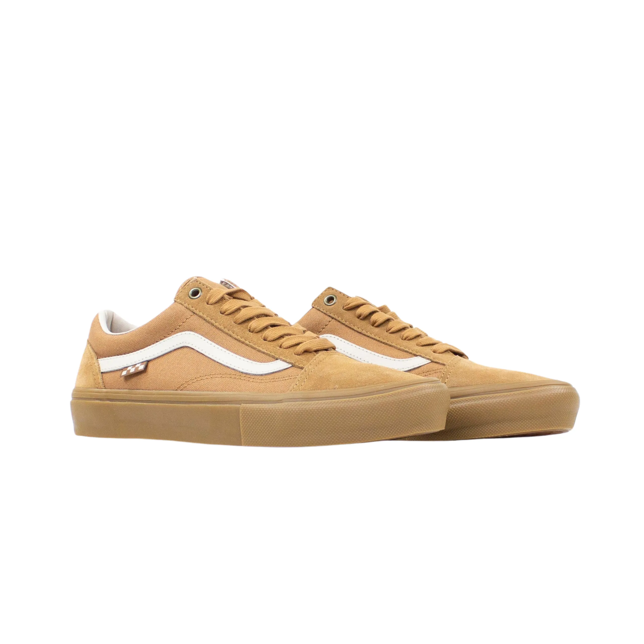 Vans Skate Old Skool Shoes - Light Brown / Gum Van Skate Shoes