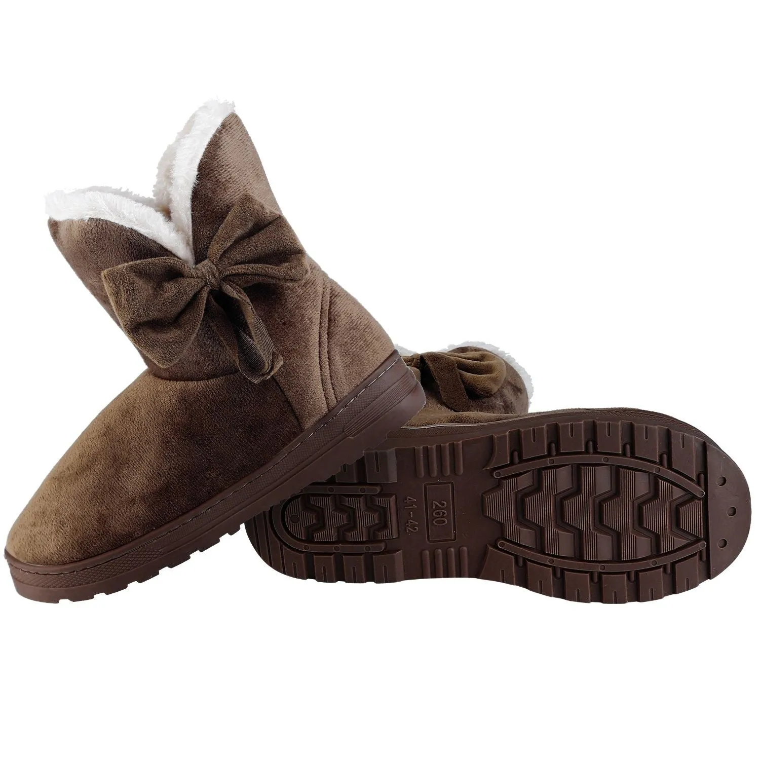 Women Ladies Snow Boots Super Soft Fabric Mid-Calf Winter Shoes Thickened Plush Warm Lining Shoes Hh Boots