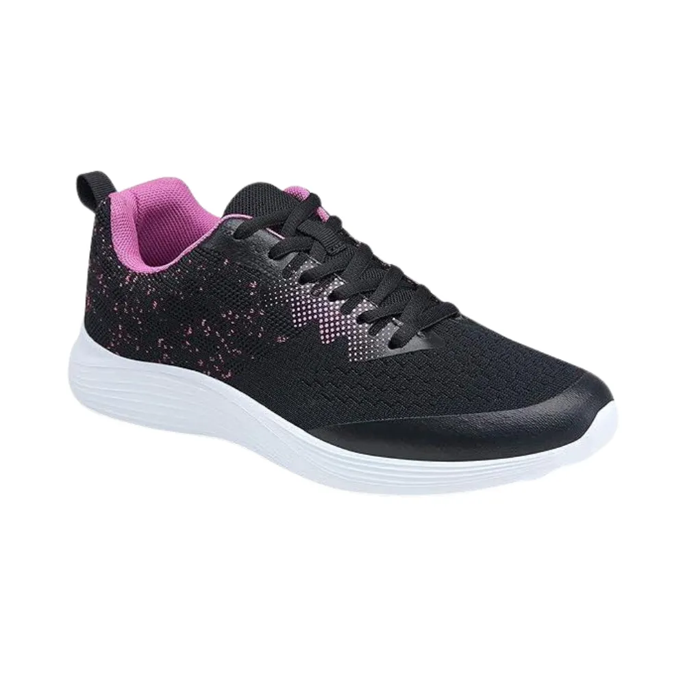 Vepose Women's Zora Black Purple Walking Shoes Soft(8,Zora-Black Purple) Sneakers Snoopy