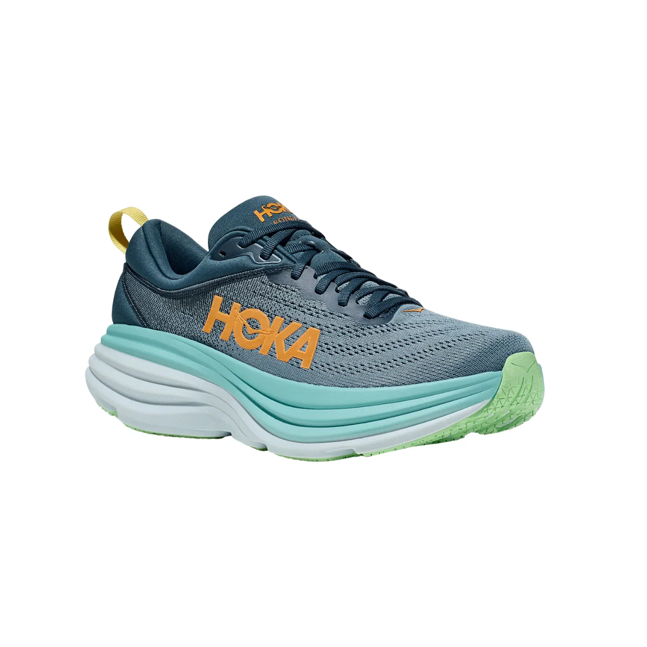 Hoka One One scarpa da corsa da uomo Bondi 8 1123202/RHD blu ombra-verde acqua Shoes For Standing