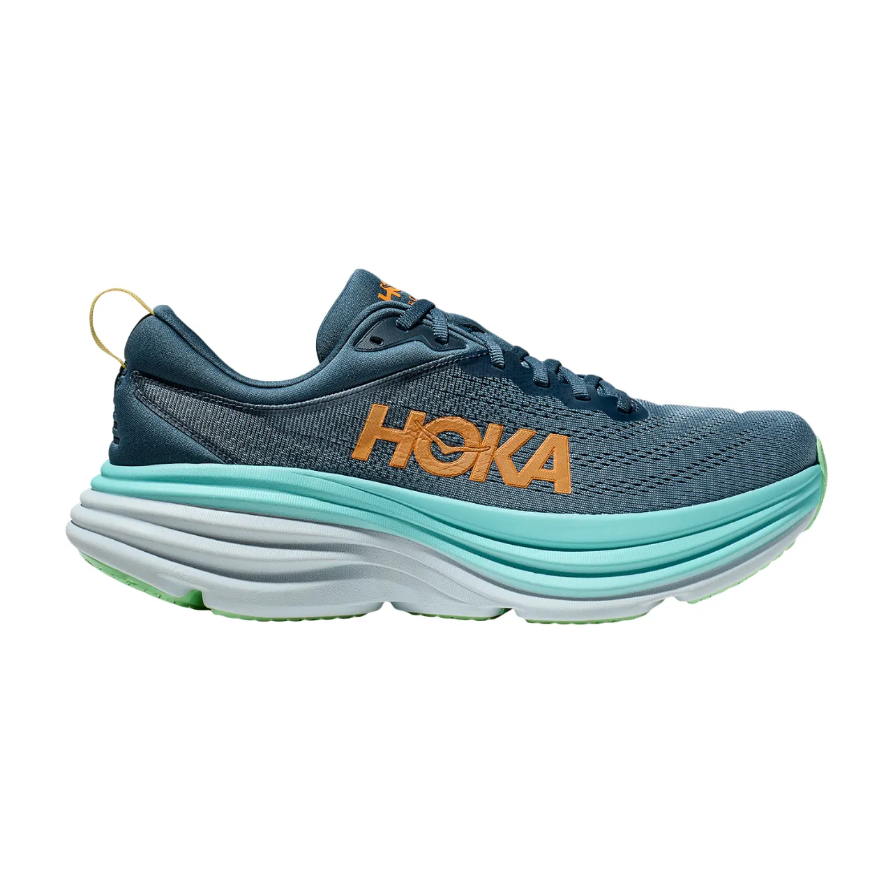 Hoka One One scarpa da corsa da uomo Bondi 8 1123202/RHD blu ombra-verde acqua Best Shoes For Heel Spurs
