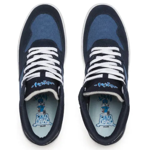 Lakai Villa Skate Shoe - Slate/Navy Suede Best Online Skate Shoe Store
