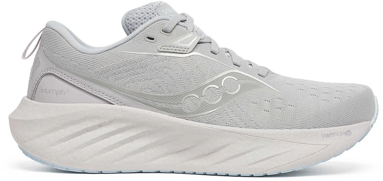 Saucony Triumph 22 Womens Running Shoes - Grey Running Shoes For Heavy Guys