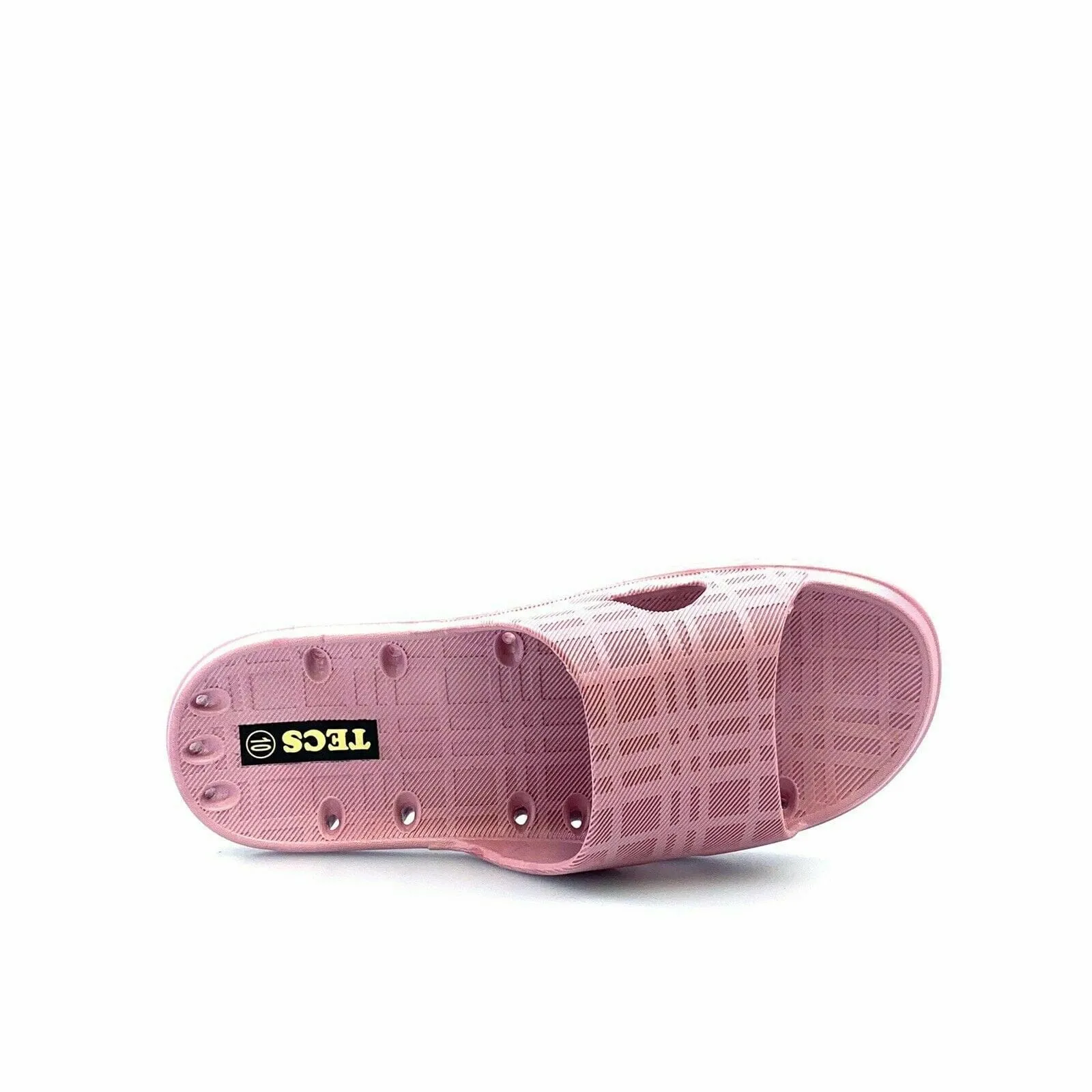 Tecs Womens Size 10 Pink Slides Beach Water Shower Shoes Sandals Wearing Turf Shoes Casually