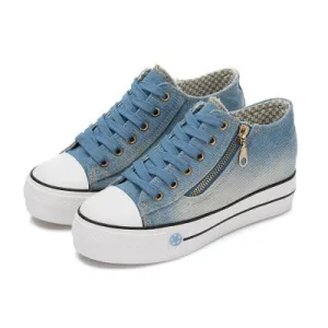 Rimi Sneakers Tenis Feminino Comfy Canvas Shoes Ladies Lace Up Trainers