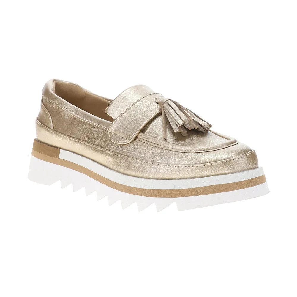 Parigi Loafers Tess Metallic Platform Loafers