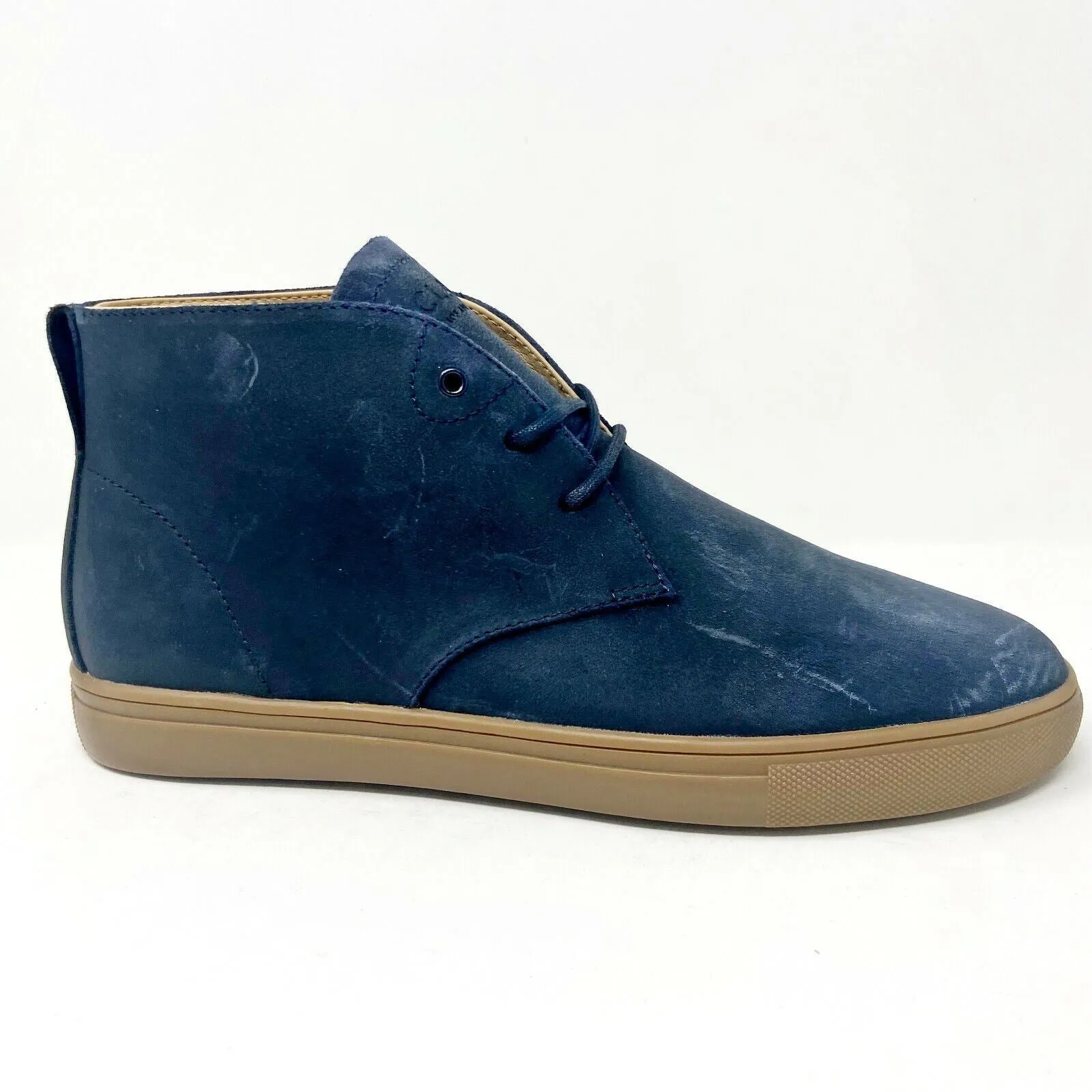 Clae Strayhorn SP Navy Waxed Mens Premium Casual Shoes Sneakers Sf Af1 Mid Casual Shoes