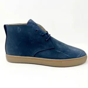 Casual Shoe Styles Clae Strayhorn SP Navy Waxed Mens Premium Casual Shoes Sneakers