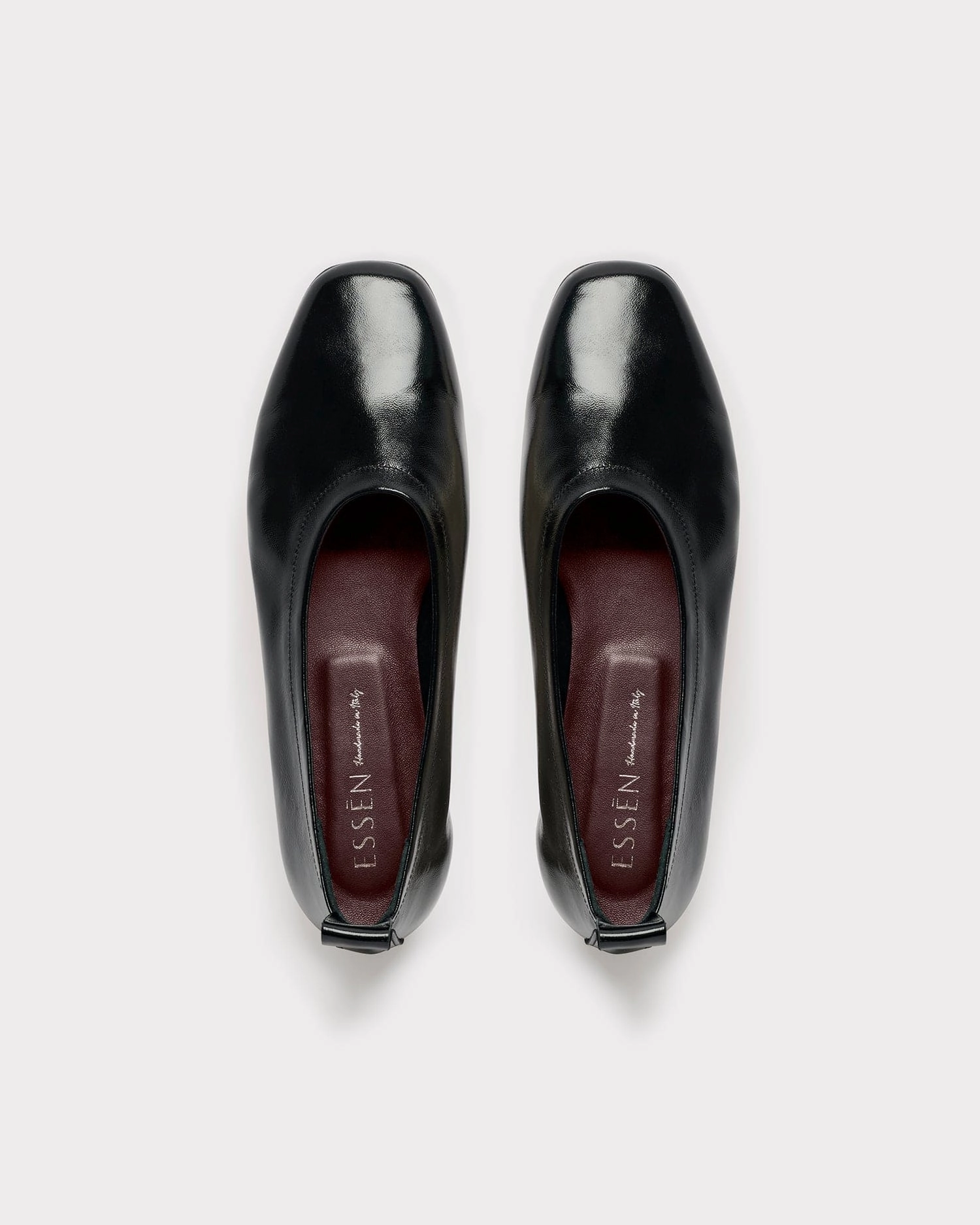 Silver Dress Flat Shoes The Foundation Flat - Black Patent
