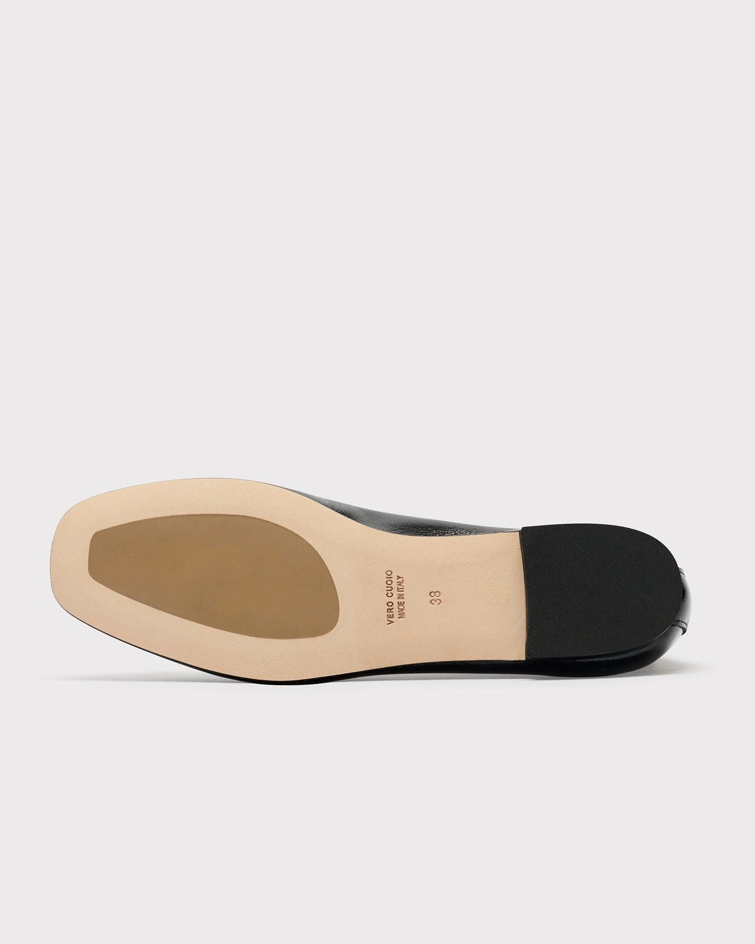 The Foundation Flat - Black Patent Flat Ballet Shoes