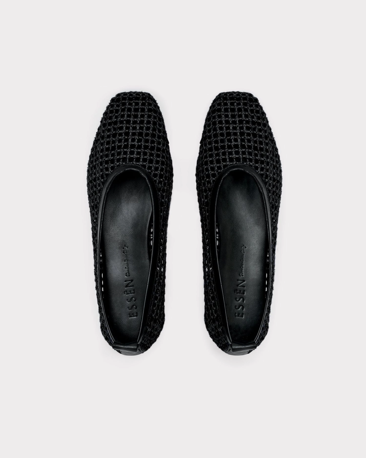 The Foundation Flat - Black Woven Walking In Flat Shoes