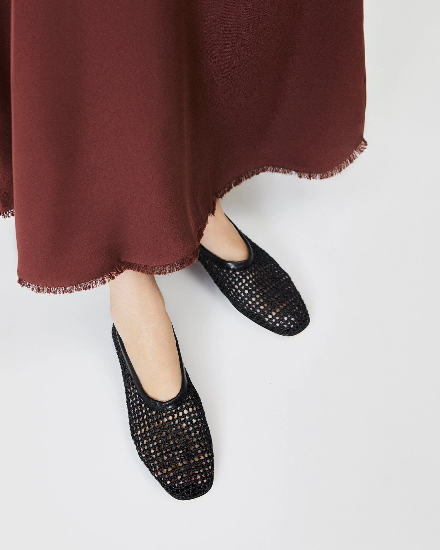 Flat Shoes For Wedding The Foundation Flat - Black Woven